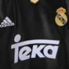Camiseta negra Real Madrid 1999-2001 manga larga pecho