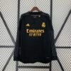 Camiseta negra Real Madrid 2023-2024 manga larga