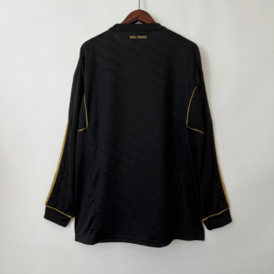 Camiseta negra Real Madrid manga larga 2011-2012 dorsal