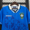 Camiseta retro Brasil 1993-1994 Azul cuello