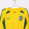 Camiseta retro Brasil 2002 Ronaldinho cuello
