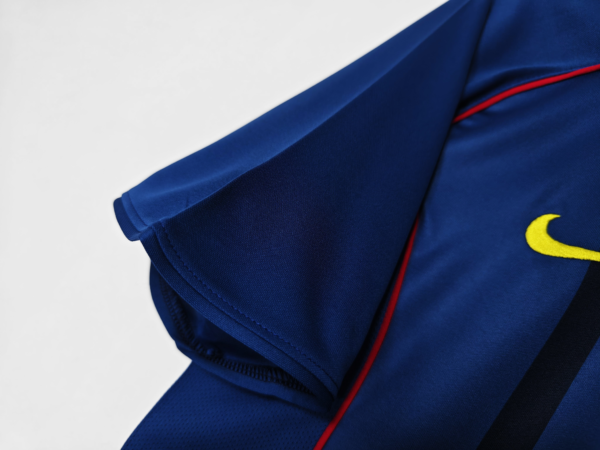 Camiseta retro FC Barcelona azul 2004-2005 manga