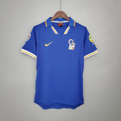Camiseta retro Italia 1996 Azul