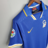 camiseta retro Italia 1996 Azul hombro