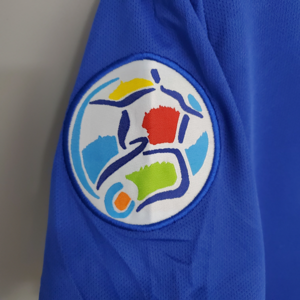Camiseta retro Italia 1996 Azul parche