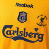Camiseta retro amarillo Liverpool 2000-2001 pecho