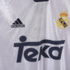 Camiseta retro blanca Real Madrid 1999-2000 manga larga pecho teka