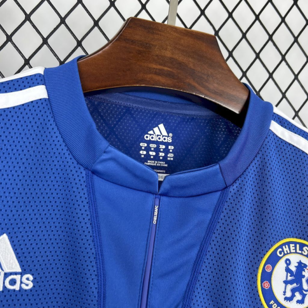 Camiseta retro manga larga Chelsea 2009-2010 cuello