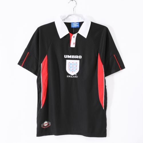 Camiseta retro seleccion Inglaterra negra 1998