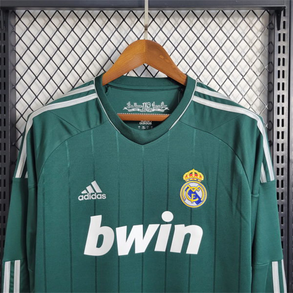 Camiseta retro verde Real Madrid 2012-2013 cuello