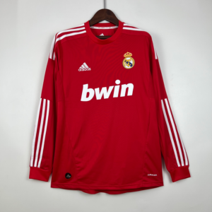 Camiseta roja Real Madrid 2011-2012 manga larga