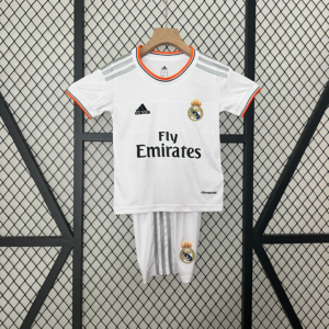 Conjunto retro niño Blanco Real Madrid 2013-2014