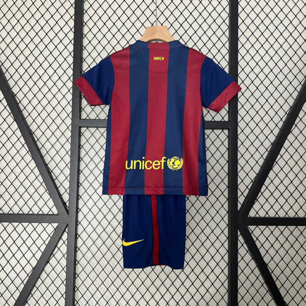 Conjunto retro niño FC Barcelona 2014-2015 dorsal