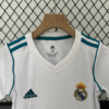 Conjunto retro niño Real Madrid 2017-2018 cuello