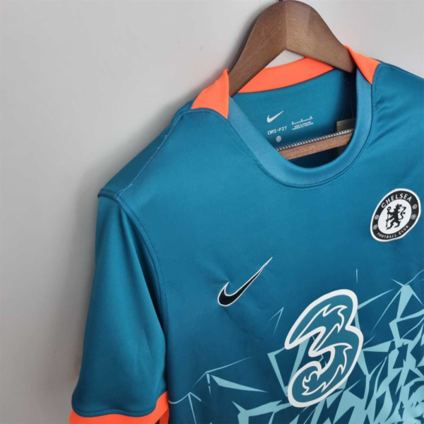 Camiseta Chelsea celeste 2022-2023 hombro