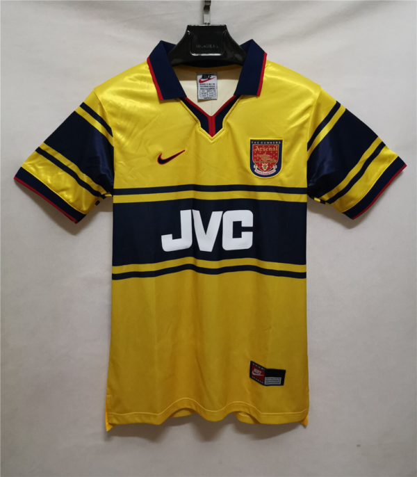 Camiseta Retro Arsenal 1997-1998 Amarillo
