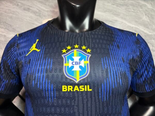 Camiseta azul Brasil Mundial 2026 cuelllo