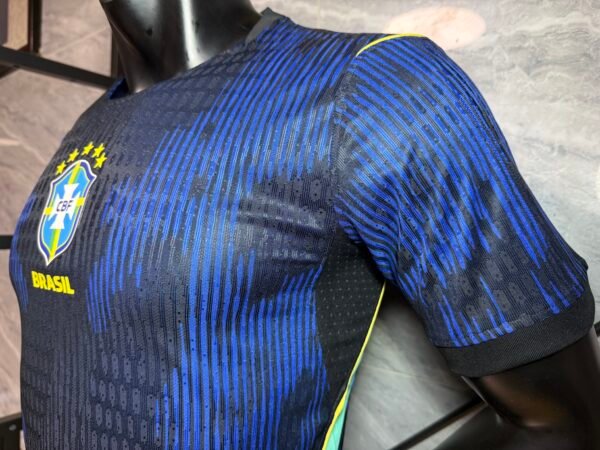 Camiseta azul Brasil Mundial 2026 manga