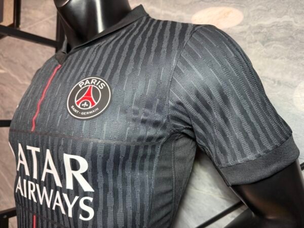 Camiseta negra Paris Saint Germain 2025-2026 manga