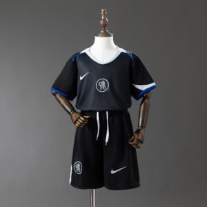 Conjunto niño negra Chelsea 2025-2026