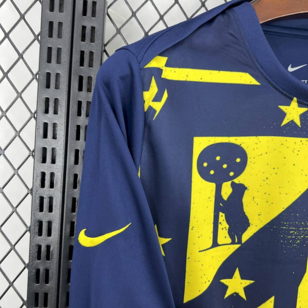 Nueva Camiseta Atletico Madrid 2025-2026 Amarilla Manga larga manga