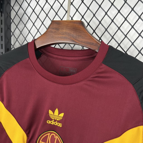Camiseta AS Roma Roja 2024-2025 Edicion Especial pecho