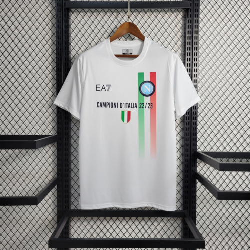 Camiseta Napoli Campeon 2022-2023 Blanco
