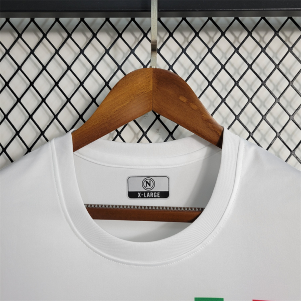 Camiseta Napoli Campeon 2022-2023 Blanco cuello