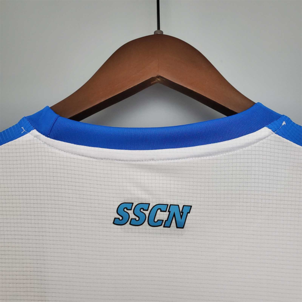 Camiseta Napoli Maradona 2020-2021 Blanco cuello posterior