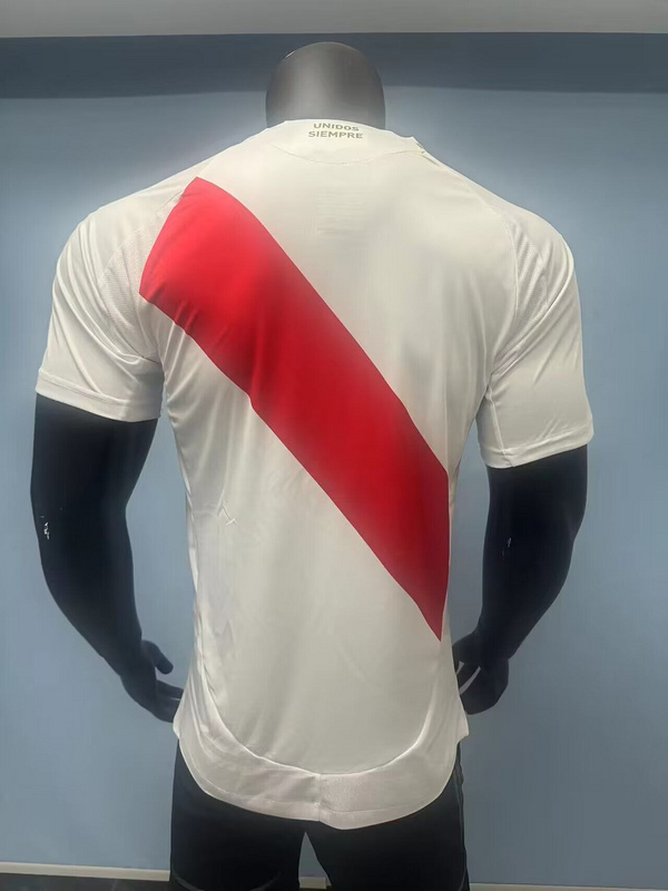 Camiseta Peru roja-blanca 2024-2025 dorsal