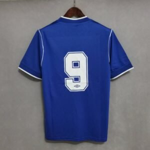 Camiseta Retro Everton 1986-1987 Sharp dorsal