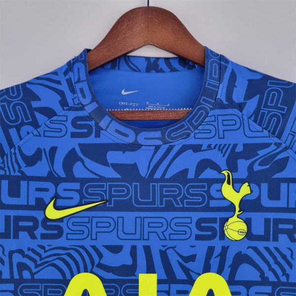 Camiseta azul Tottenham 2022-2023 cuello