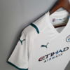 Camiseta blanca Manchester City 2021-2022 lateral