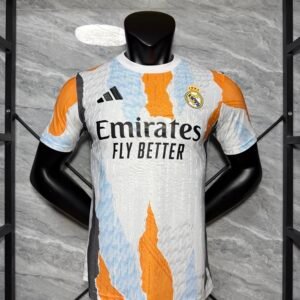 Camiseta blanco-naranja Real Madrid 2025-2026