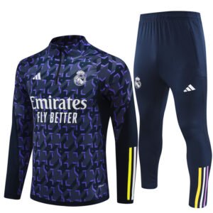 Conjunto Azul chandal niño-adulto Pixselado Real Madrid 2023-2024