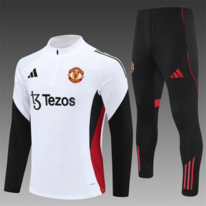 Conjunto Chandal niño-adulto Blanco Manchester United 2025-2026