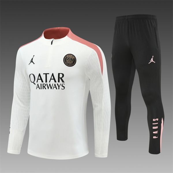Conjunto Chandal niño-adulto Blanco PSG 2024-2025
