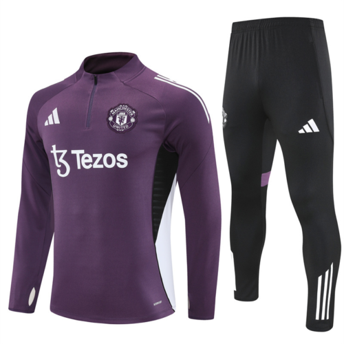 Conjunto Chandal niño-adulto Morado Manchester United 2025-2026