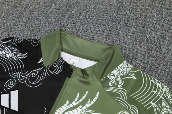 Conjunto Verde chandal niño-adulto Dragon Real Madrid 2025-2026 cuello