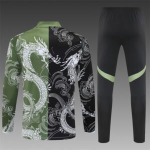 Conjunto Verde chandal niño-adulto Dragon Real Madrid 2025-2026 dorsal