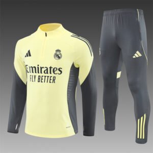 Conjunto chandal niño-adulto Amarrillo Real Madrid 2025-2026
