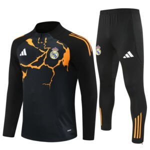 Conjunto chandal niño-adulto Negro Real Madrid 2025-2026