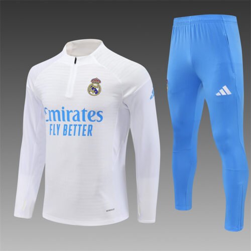 Conjunto chandal niñoadulto Blanco Real Madrid 2025-2026