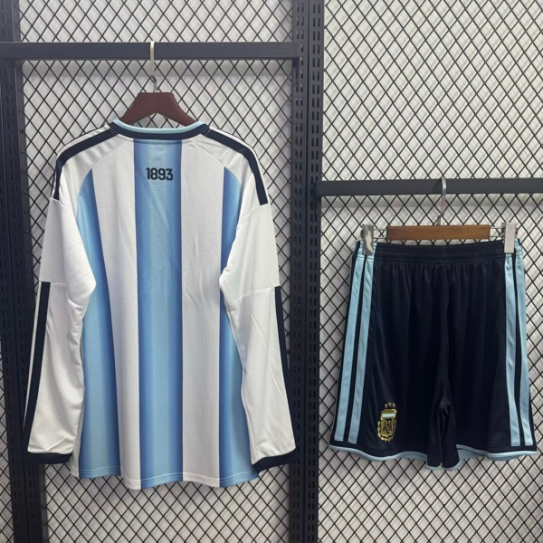 Conjunto niño Argentina mundial 2026 manga larga dorsal
