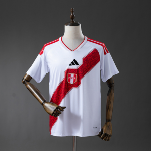 Nueva camiseta Peru roja-blanca 2026-2027