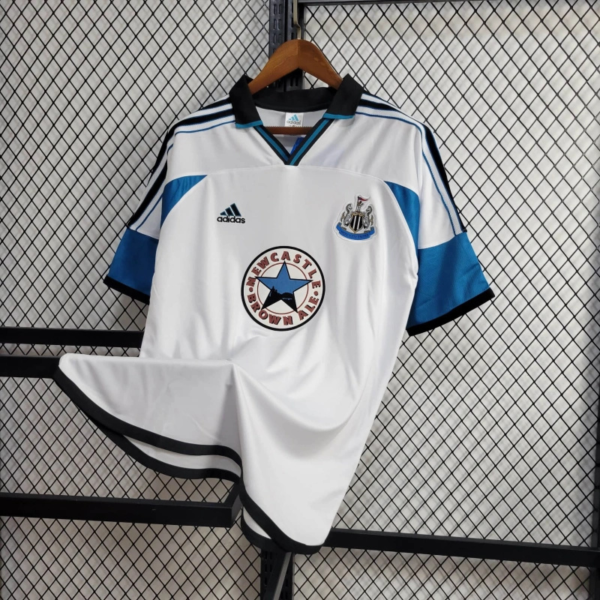 camiseta retro marcelino newcastle united 1999-2000 lateral