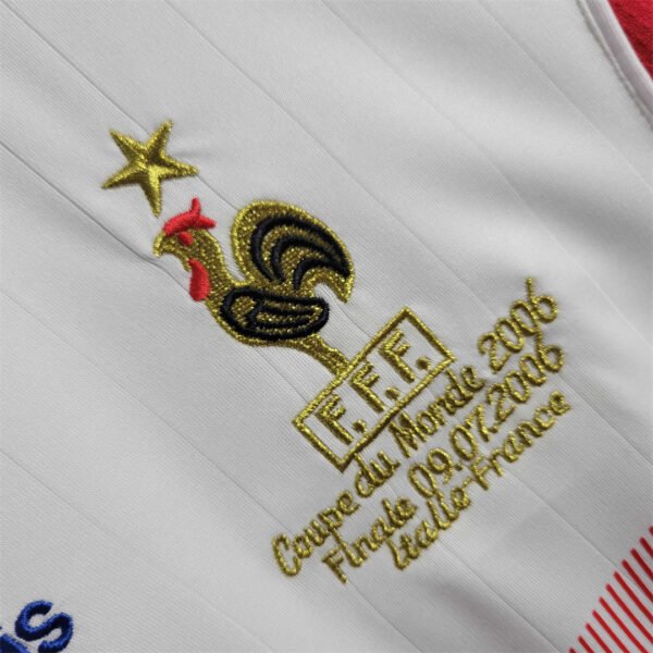 Camiseta Blanca Retro Francia 2006 escudo
