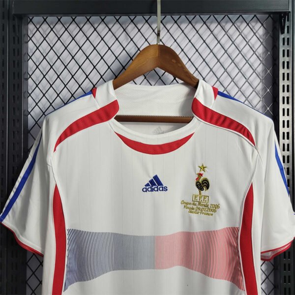 Camiseta Blanca Retro Francia 2006 pecho