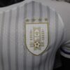 Camiseta Blanca rayada Uruguay 2024 escudo