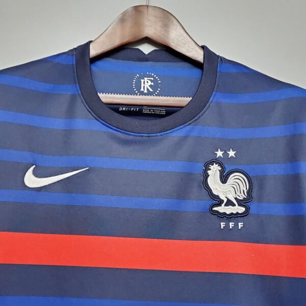 Camiseta Retro Francia 2020 Kante cuello